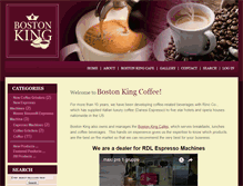 Tablet Screenshot of bostonkingespresso.com